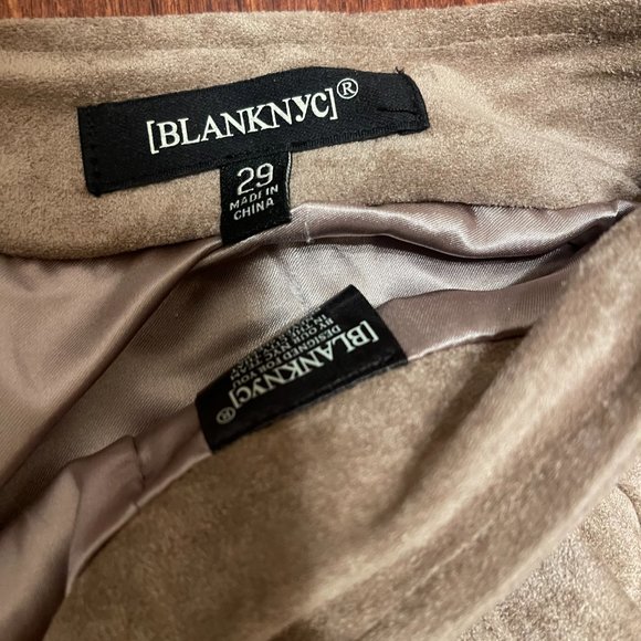 NWT Blank NYC Leather Suede Classic Modern Mini Skirt - Size 29 - Picture 6 of 7